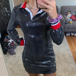 Metallic dress